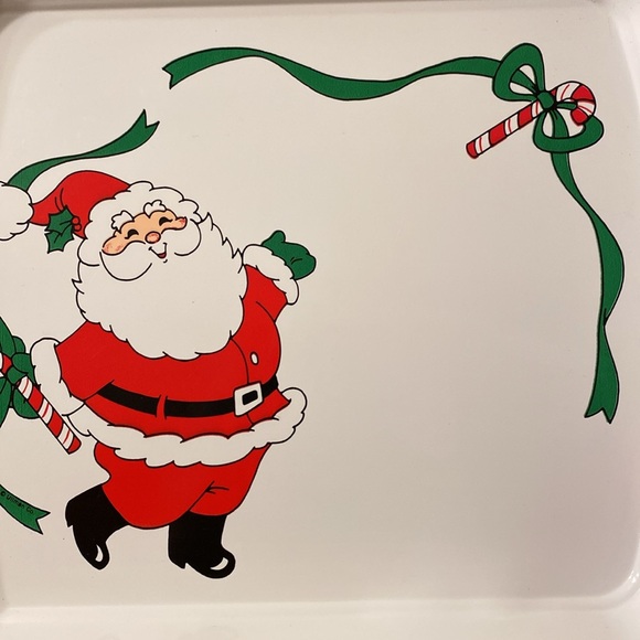 Vintage Ullman Co. Santa Plastic Serving Tray - Picture 5 of 5